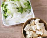 野菜たっぷり・真っ白豆乳汁。作り方1写真
