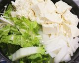 野菜たっぷり・真っ白豆乳汁。作り方2写真