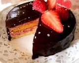 ココアで簡単＊苺ムースのチョコケーキ作り方11写真