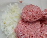 豚合挽きの巾着煮作り方1写真