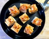 簡単おつまみ！厚揚げキムチーズ焼き作り方2写真