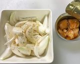新玉ねぎと缶詰で1品作り方3写真