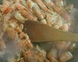 海老の殻でクリームソースとクリームパスタ作り方1写真