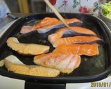 鮭のネギ乗せ味噌バター焼き作り方2写真