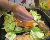 鮭のネギ乗せ味噌バター焼き作り方3写真