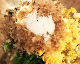 ほうれん草ゆで卵鰹節のマヨネーズ和え作り方6写真