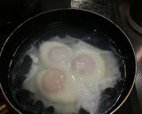 お湯だけで簡単！フライパンポーチドエッグ作り方5写真