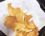 乾いた春巻きの皮チップス作り方1写真