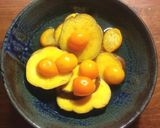 さつまいもと干しあんずのレモン煮作り方6写真
