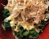弁当のおかず☆春菊のおかかマヨ和え♡作り方1写真
