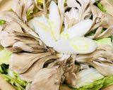 鍋焼き力うどん●おろし餡かけの鶏野菜鍋で作り方2写真