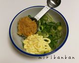 絹豆腐の味噌マヨねぎのっけレンチン作り方1写真