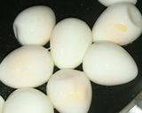 家のお手軽…味付けたまごd(*¯︶¯*)作り方1写真