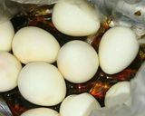 家のお手軽…味付けたまごd(*¯︶¯*)作り方3写真