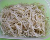レンジ茹でもやしの白梅酢ドレッシングかけ作り方1写真
