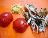簡単！ぽかぽか☆舞茸とトマトの生姜味噌汁作り方1写真