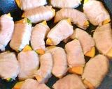 かぼちゃ豚肉巻き⭐甘辛ゴマ照り焼きソース作り方5写真