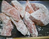 簡単！揚げない☆銀鮭の唐揚げ#卵衣作り方2写真