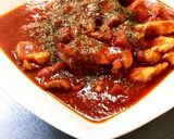 簡単で高タンパクな鳥の胸肉のトマト煮込み作り方14写真