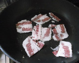 大根の皮と牛肉の炒め物作り方2写真
