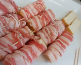 簡単・美味！厚揚げとキムチの甘辛肉まき作り方3写真