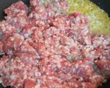 たっぷり１人分＊キャベツのピリ辛ひき肉丼作り方3写真