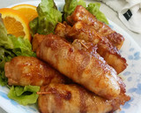 簡単・美味！厚揚げとキムチの甘辛肉まき作り方5写真