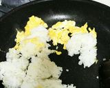 高菜と鮭フレークの炒飯作り方2写真