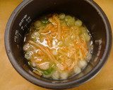 穂先メンマやわらぎと枝豆の炊き込みご飯作り方4写真