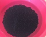 圧力鍋で黒豆(幻の黒千石大豆)の煮方作り方1写真