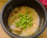 穂先メンマやわらぎと枝豆の炊き込みご飯作り方5写真