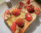 苺＊ミニトマトのメイプルチーズトースト作り方5写真