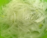 調味料3つ！サラダチキンと野菜の和え物作り方1写真