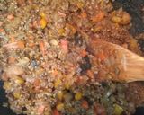 S&Bドライキーマカレーで野菜カレー！作り方5写真