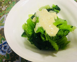 簡単☆小松菜のカレー塩酒粕ヨーグルト和え作り方4写真