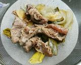 出し取った後の野菜で自家製ステーキソース作り方1写真