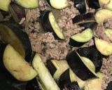 適当簡単！ナスとひき肉の甘辛炒め★作り方3写真