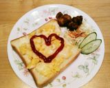 チーとろスクランブルエッグトースト♪作り方4写真