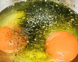 キュッと巻いた☆青のりの磯辺風出汁巻作り方1写真