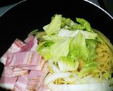 白菜スパゲティ調味料は永谷園お吸い物だけ作り方2写真
