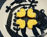 くっついている♡ハートの卵焼き♡作り方14写真