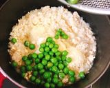 簡単！鶏肉とグリンピースのチーズリゾット作り方12写真