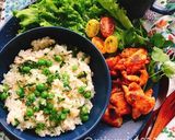簡単！鶏肉とグリンピースのチーズリゾット作り方13写真