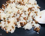 ごま油香る♡パラッパラの納豆チャーハン作り方3写真