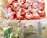 豚小間切れ肉と笹切りごぼうの炒め煮作り方1写真