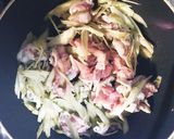 豚小間切れ肉と笹切りごぼうの炒め煮作り方4写真