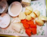 ハムマヨポテトお惣菜パン♡作り方1写真