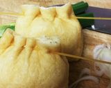 お鍋に、長ネギ巾着作り方3写真