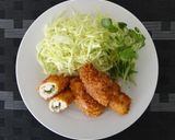 ふわサク☆大葉とチーズの鶏むね肉巻き作り方9写真