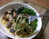 鯖缶丸ごと　和風ペペロンチーノ作り方9写真